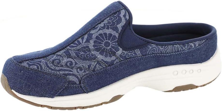imageEasy Spirit Womens Traveltime613 MuleDark Blue Floral Denim