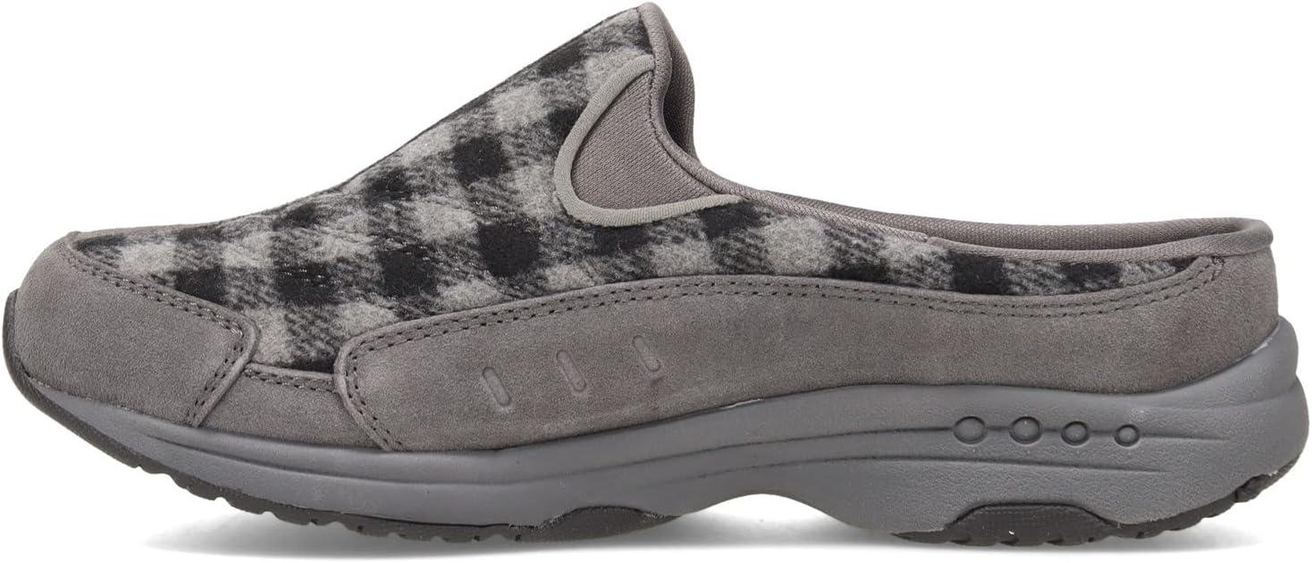 imageEasy Spirit Womens Traveltime613 MuleGreyBlack Plaid