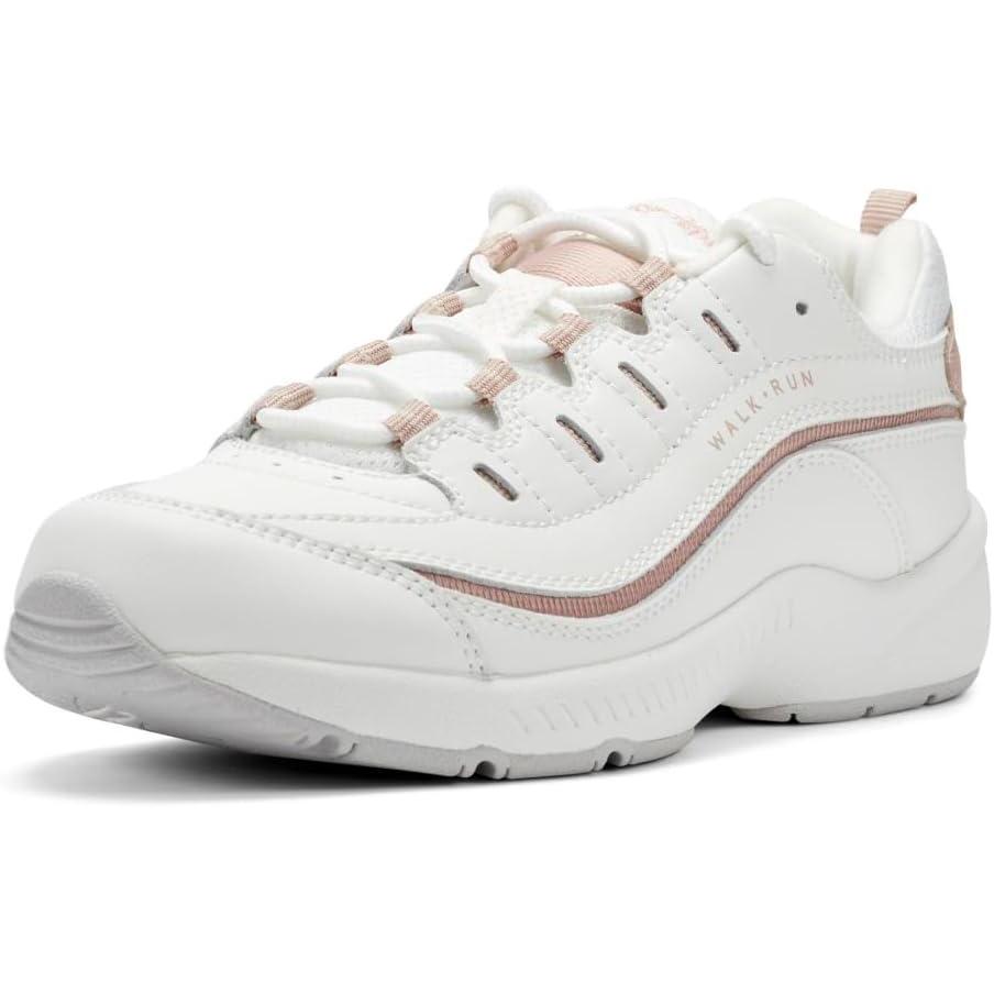 imageEasy Spirit Womens Traveltime613 MuleWhiteMisty Rose