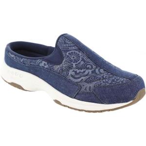 imageEasy Spirit Womens Traveltime613 MuleDark Blue Floral Denim