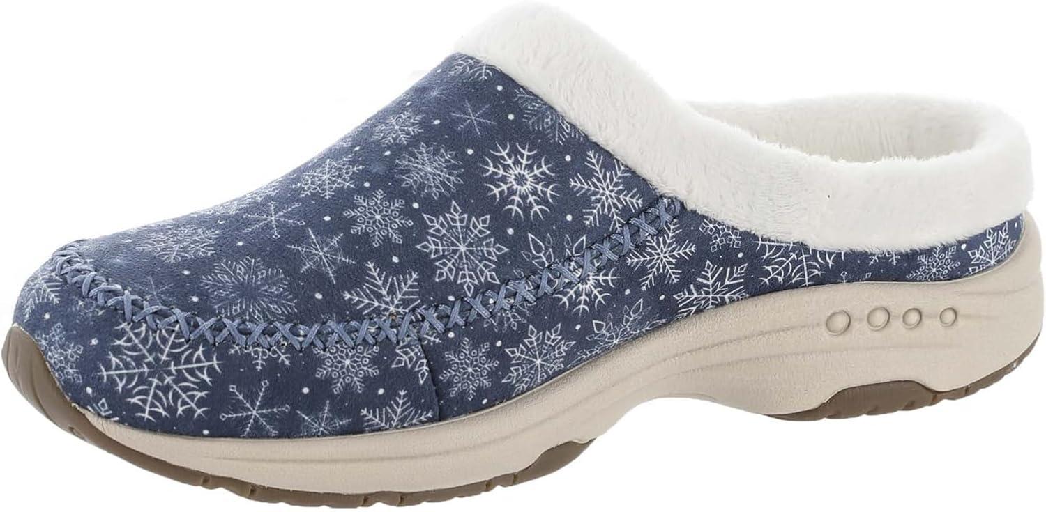 imageEasy Spirit Traveltime Slipper Womens SlipperBluewhitesnowflake