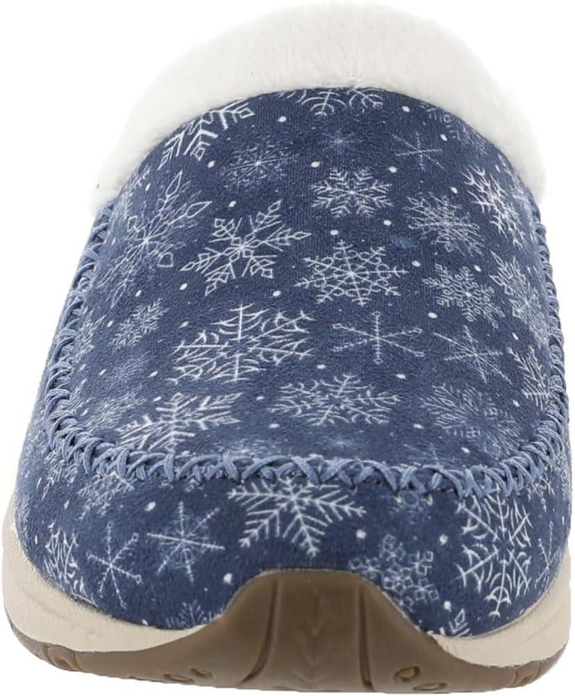 imageEasy Spirit Traveltime Slipper Womens SlipperBluewhitesnowflake
