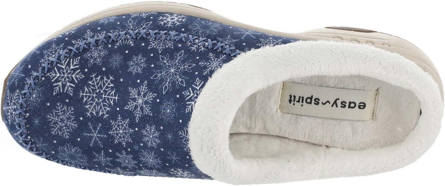 imageEasy Spirit Traveltime Slipper Womens SlipperBluewhitesnowflake