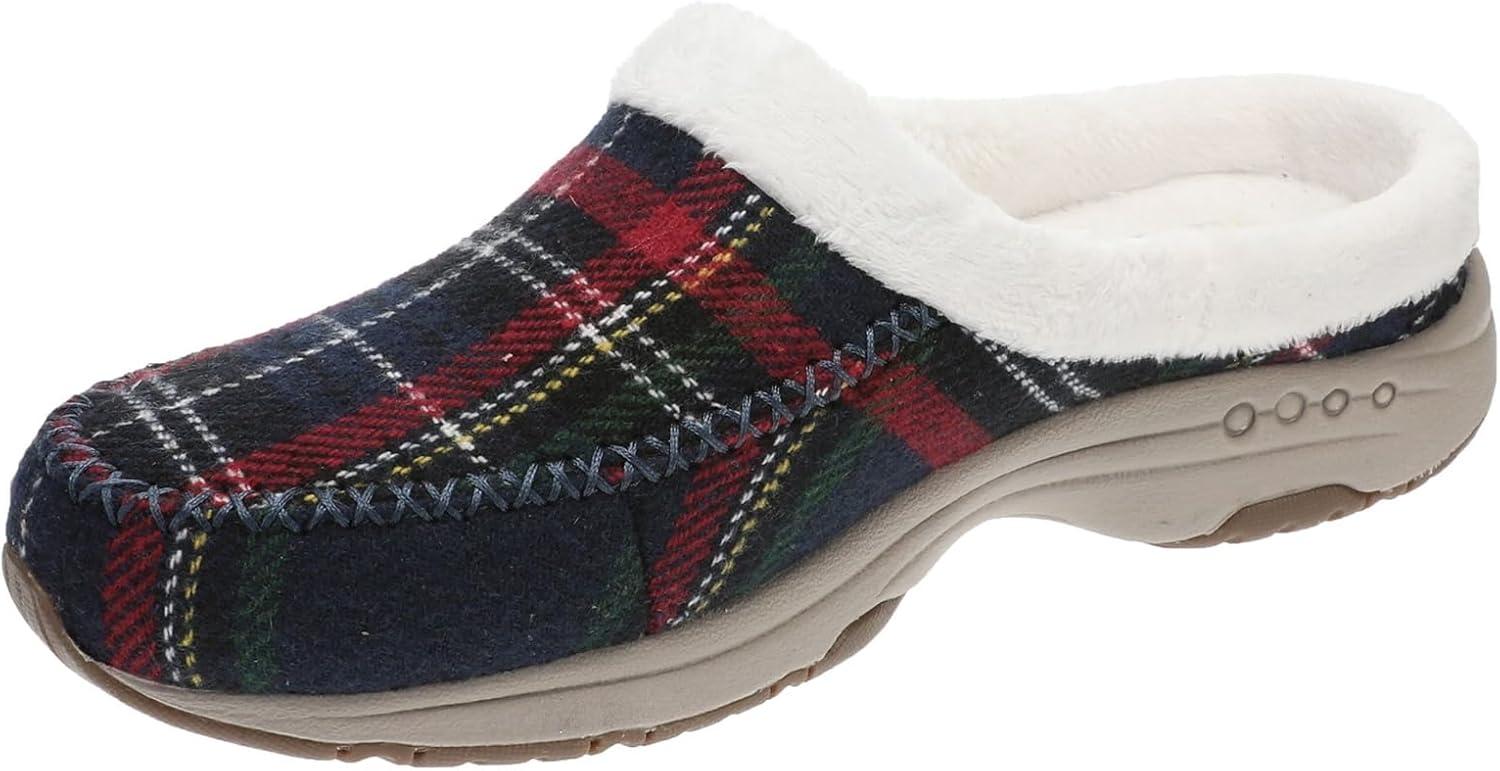 imageEasy Spirit Traveltime Slipper Womens SlipperNavy Plaidnatural