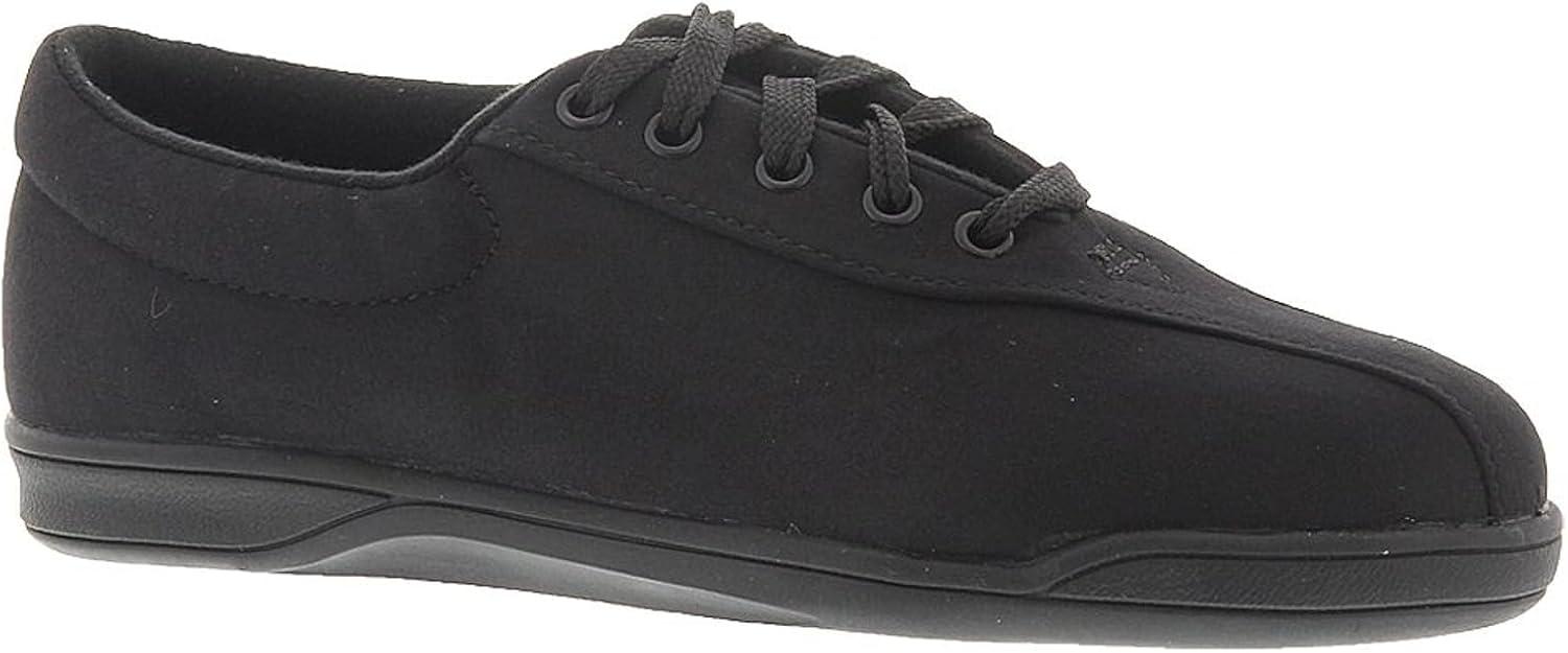 imageEasy Spirit Womens AP1 Leather Walking ShoeBlack Nubuck