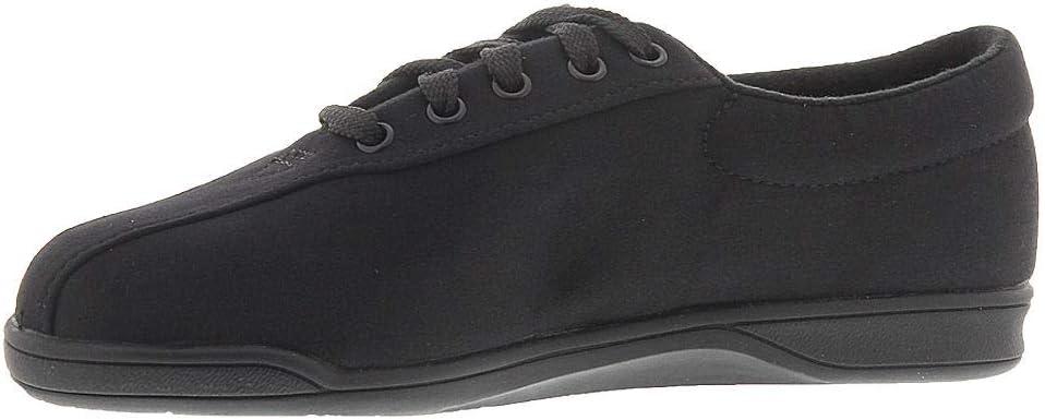 imageEasy Spirit Womens AP1 Leather Walking ShoeBlackmicrofiber