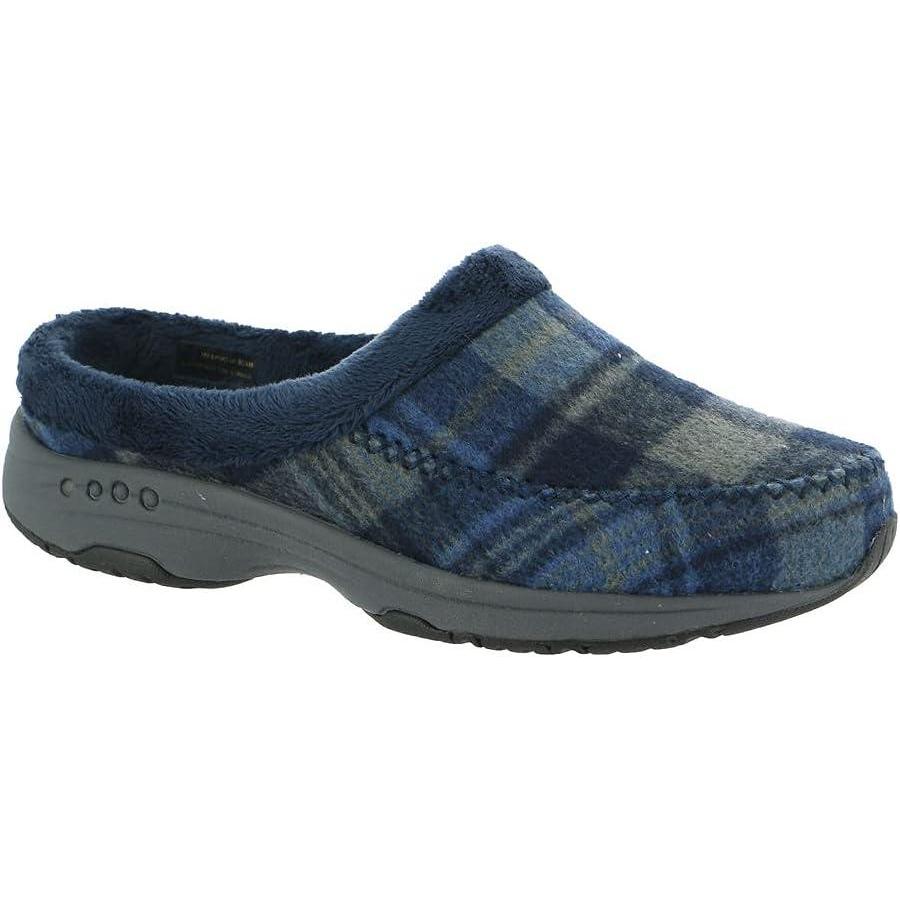 imageEasy Spirit Traveltime Slipper Womens SlipperNavygreyplaid