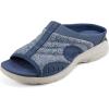 image:imageEasy Spirit Womens Traciee7420 Flat SandalDenim Raffia