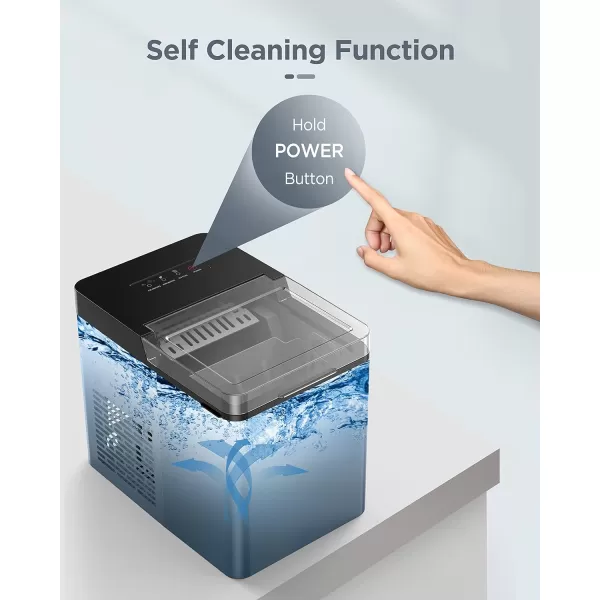 imageSilonn Commercial Ice Maker Machine 90lbs24H with 30lbs Bin Full Heavy Duty Stainless Steel Construction SelfCleaning Clear Cube for Home Bar Include Connection Hose Scoop10 x 15 x 12 inches