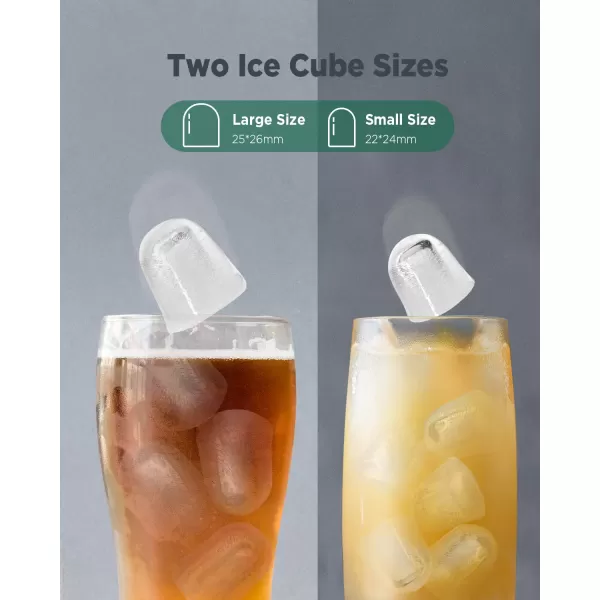 imageSilonn Countertop Ice Maker 9 Cubes Ready in 6 Mins 26lbs in 24Hrs SelfCleaning Ice Machine with Ice Scoop and Basket 2 Sizes of Bullet Ice for Home Kitchen Office Bar Party BlackBlack