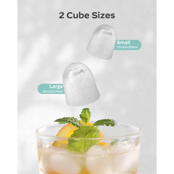 imageSilonn Ice Maker Countertop Portable Ice Machine with Carry Handle SelfCleaning Ice Makers with Basket and Scoop 9 Cubes in 6 Mins 26 lbs per Day Ideal for Home Kitchen Camping RVGreen