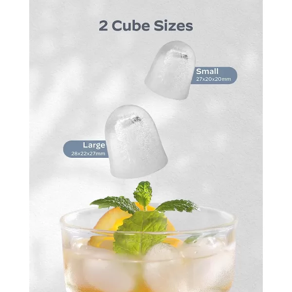 imageSilonn Ice Maker Countertop Portable Ice Machine with Carry Handle SelfCleaning Ice Makers with Basket and Scoop 9 Cubes in 6 Mins 26 lbs per Day Ideal for Home Kitchen Camping RVBlack Ice Maker