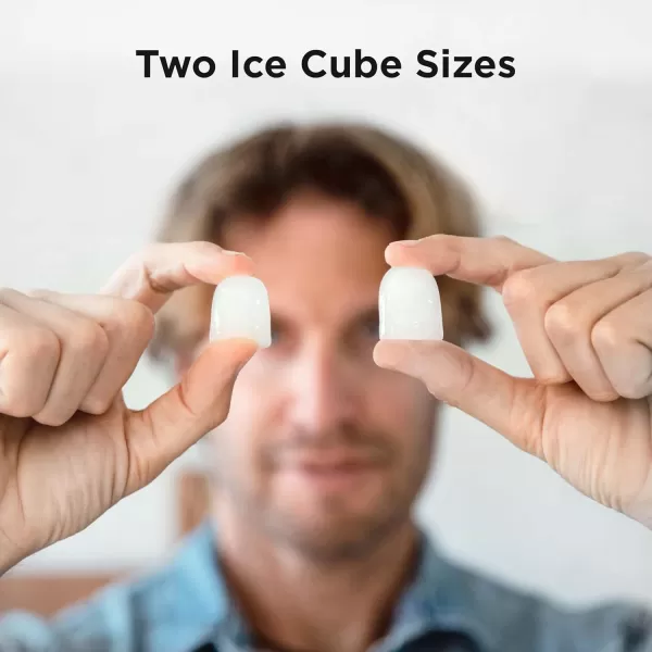 imageSilonn Ice Makers Countertop 9 Cubes Ready in 6 Mins 26lbs in 24Hrs SelfCleaning Ice Machine with Ice Scoop and Basket 2 Sizes of Bullet Ice for Home Kitchen Office Bar Party BlackStainless Steel01