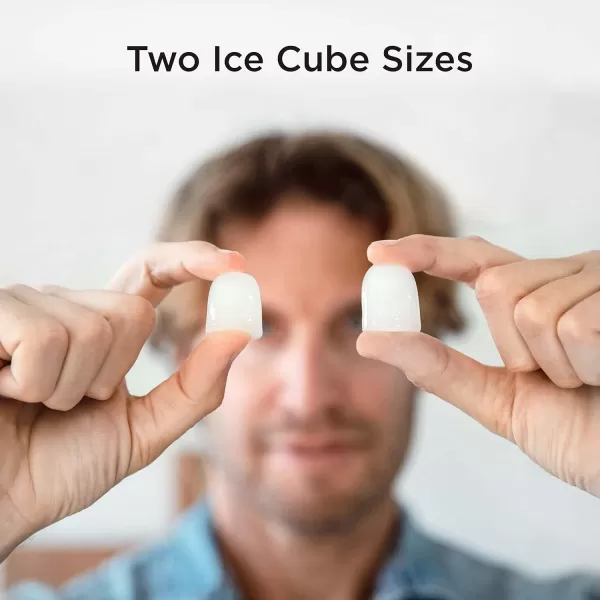 imageSilonn Ice Makers Countertop 9 Cubes Ready in 6 Mins 26lbs in 24Hrs SelfCleaning Ice Machine with Ice Scoop and Basket 2 Sizes of Bullet Ice for Home Kitchen Office Bar Party BlackBlacktransparent