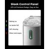imageSilonn Countertop Ice Maker 9 Cubes Ready in 6 Mins 26lbs in 24Hrs SelfCleaning Ice Machine with Ice Scoop and Basket 2 Sizes of Bullet Ice for Home Kitchen Office Bar Party GreenStainless SteelPRO