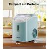 imageSilonn Countertop Ice Maker 9 Cubes Ready in 6 Mins 26lbs in 24Hrs SelfCleaning Ice Machine with Ice Scoop and Basket 2 Sizes of Bullet Ice for Home Kitchen Office Bar Party GreenGreenPRO
