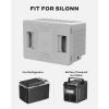 imageSilonn Countertop Ice Maker 9 Cubes Ready in 6 Mins 26lbs in 24Hrs SelfCleaning Ice Machine with Ice Scoop and Basket 2 Sizes of Bullet Ice for Home Kitchen Office Bar Party GreenGrey