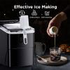 imageSilonn Ice Makers Countertop 9 Cubes Ready in 6 Mins 26lbs in 24Hrs SelfCleaning Ice Machine with Ice Scoop and Basket 2 Sizes of Bullet Ice for Home Kitchen Office Bar Party GreenBlack