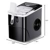 imageSilonn Ice Makers Countertop 9 Cubes Ready in 6 Mins 26lbs in 24Hrs SelfCleaning Ice Machine with Ice Scoop and Basket 2 Sizes of Bullet Ice for Home Kitchen Office Bar Party GreenBlack