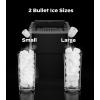 imageSilonn Ice Makers Countertop 9 Cubes Ready in 6 Mins 26lbs in 24Hrs SelfCleaning Ice Machine with Ice Scoop and Basket 2 Sizes of Bullet Ice for Home Kitchen Office Bar Party GreenBlackAPP
