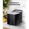 imageSilonn Ice Makers Countertop 9 Cubes Ready in 6 Mins 26lbs in 24Hrs SelfCleaning Ice Machine with Ice Scoop and Basket 2 Sizes of Bullet Ice for Home Kitchen Office Bar Party GreenUpgrade Black