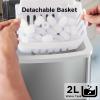 imageSilonn Ice Makers Countertop 9 Cubes Ready in 6 Mins 26lbs in 24Hrs SelfCleaning Ice Machine with Ice Scoop and Basket 2 Sizes of Bullet Ice for Home Kitchen Office Bar Party GreenStainless Steel01