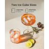 imageSilonn Ice Makers Countertop 9 Cubes Ready in 6 Mins 26lbs in 24Hrs SelfCleaning Ice Machine with Ice Scoop and Basket 2 Sizes of Bullet Ice for Home Kitchen Office Bar Party GreenBlacktransparent