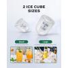 imageSilonn Ice Makers Countertop 9 Cubes Ready in 6 Mins 26lbs in 24Hrs SelfCleaning Ice Machine with Ice Scoop and Basket 2 Sizes of Bullet Ice for Home Kitchen Office Bar Party GreenUpgrade Black