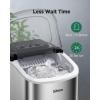 imageSilonn Ice Makers Countertop 9 Cubes Ready in 6 Mins 26lbs in 24Hrs SelfCleaning Ice Machine with Ice Scoop and Basket 2 Sizes of Bullet Ice for Home Kitchen Office Bar Party GreenStainless SteelPRO