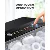 imageSilonn Ice Makers Countertop 9 Cubes Ready in 6 Mins 26lbs in 24Hrs SelfCleaning Ice Machine with Ice Scoop and Basket 2 Sizes of Bullet Ice for Home Kitchen Office Bar Party GreenUpgrade Black