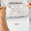 imageSilonn Ice Makers Countertop 9 Cubes Ready in 6 Mins 26lbs in 24Hrs SelfCleaning Ice Machine with Ice Scoop and Basket 2 Sizes of Bullet Ice for Home Kitchen Office Bar Party GreenWhite