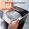 imageSilonn Ice Makers Countertop 9 Cubes Ready in 6 Mins 26lbs in 24Hrs SelfCleaning Ice Machine with Ice Scoop and Basket 2 Sizes of Bullet Ice for Home Kitchen Office Bar Party GreenBlack