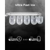 imageSilonn Ice Makers Countertop 9 Cubes Ready in 6 Mins 26lbs in 24Hrs SelfCleaning Ice Machine with Ice Scoop and Basket 2 Sizes of Bullet Ice for Home Kitchen Office Bar Party GreenBlacktransparent