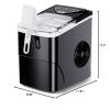 imageSilonn Ice Makers Countertop 9 Cubes Ready in 6 Mins 26lbs in 24Hrs SelfCleaning Ice Machine with Ice Scoop and Basket 2 Sizes of Bullet Ice for Home Kitchen Office Bar Party GreenBlack01