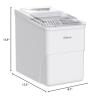 imageSilonn Ice Makers Countertop 9 Cubes Ready in 6 Mins 26lbs in 24Hrs SelfCleaning Ice Machine with Ice Scoop and Basket 2 Sizes of Bullet Ice for Home Kitchen Office Bar Party GreenWhite