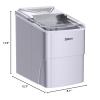imageSilonn Ice Makers Countertop 9 Cubes Ready in 6 Mins 26lbs in 24Hrs SelfCleaning Ice Machine with Ice Scoop and Basket 2 Sizes of Bullet Ice for Home Kitchen Office Bar Party GreenSilver