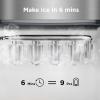 imageSilonn Ice Makers Countertop 9 Cubes Ready in 6 Mins 26lbs in 24Hrs SelfCleaning Ice Machine with Ice Scoop and Basket 2 Sizes of Bullet Ice for Home Kitchen Office Bar Party GreenStainless Steel01