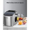 imageSilonn Ice Makers Countertop 9 Cubes Ready in 6 Mins 26lbs in 24Hrs SelfCleaning Ice Machine with Ice Scoop and Basket 2 Sizes of Bullet Ice for Home Kitchen Office Bar Party GreenStainless SteelPRO