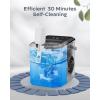 imageSilonn Stainless Steel Ice Maker Countertop Stainless Steel Portable Ice Machine with Carry Handle SelfCleaning Ice Makers with Basket and Scoop 9 Cubes in 6 Mins 26 lbs per Day