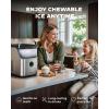 imageSilonn Nugget Ice Maker Countertop Ice Basket with Handle Quiet Operation ampamp Self Cleaning Ice Machine Chewable Ice 33 lbs24H Portable Pellet Ice Maker with Scoop for Home Kitchen and Office