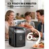 imageSilonn Nugget Ice Makers CountertopTimer Pebble Ice Maker with Soft Chewable Ice 44lbs per Day Ice Machine with SelfCleaningOneClick Operation Stainless SteelInk Black