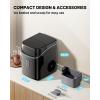 imageSilonn Nugget Ice Makers CountertopTimer Pebble Ice Maker with Soft Chewable Ice 44lbs per Day Ice Machine with SelfCleaningOneClick Operation Stainless SteelInk Black