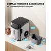 imageSilonn Nugget Ice Makers CountertopTimer Pebble Ice Maker with Soft Chewable Ice 44lbs per Day Ice Machine with SelfCleaningOneClick Operation Stainless SteelStainless Steel Silver