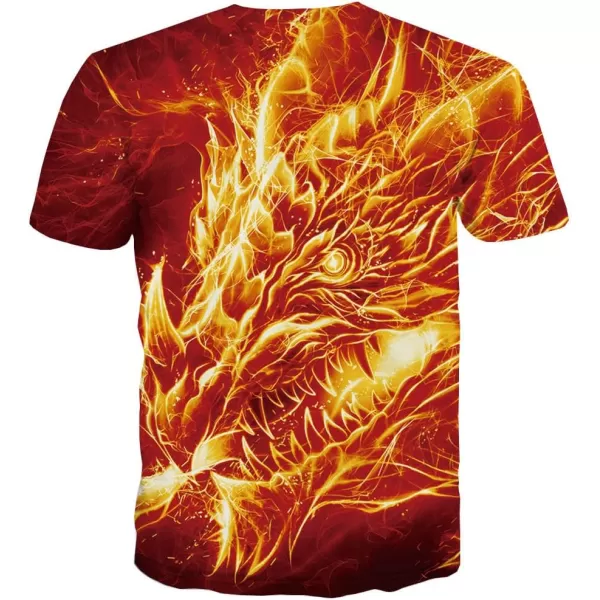 KYKU Cute Dragon Tshirt Men Fantasy Apparel Animal Graphic T Shirts Gifts Tee