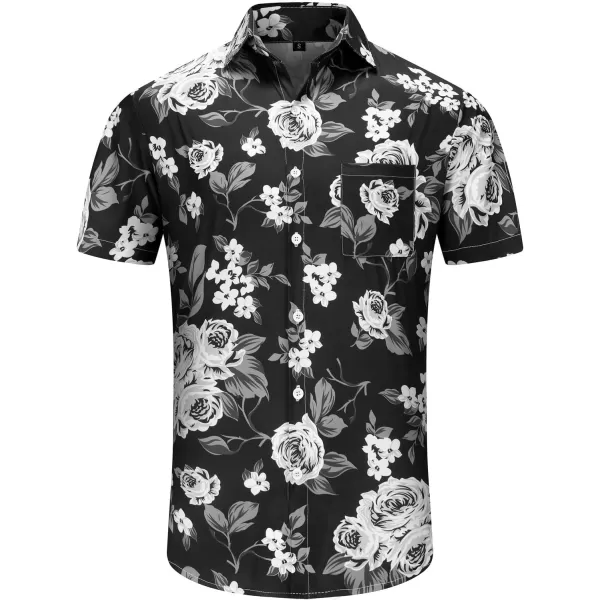 KYKU Funky Hawaiian Shirt for Men Palm Beach Shirts Tropical Vacation Shirts