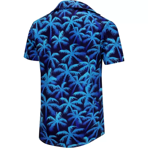 KYKU Funky Hawaiian Shirt for Men Palm Beach Shirts Tropical Vacation Shirts
