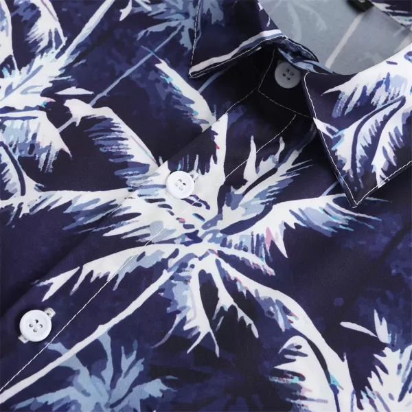 KYKU Funky Hawaiian Shirt for Men Palm Beach Shirts Tropical Vacation Shirts