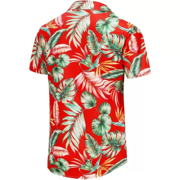 KYKU Funky Hawaiian Shirt for Men Palm Beach Shirts Tropical Vacation Shirts