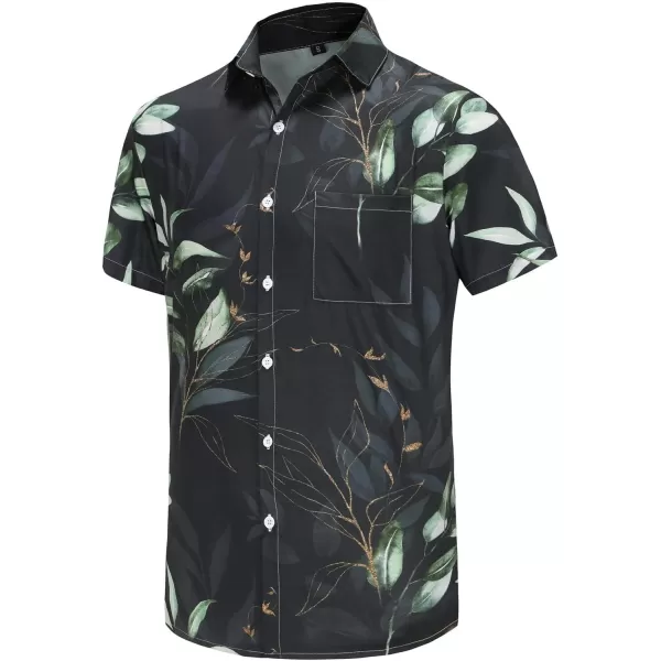 KYKU Funky Hawaiian Shirt for Men Palm Beach Shirts Tropical Vacation Shirts