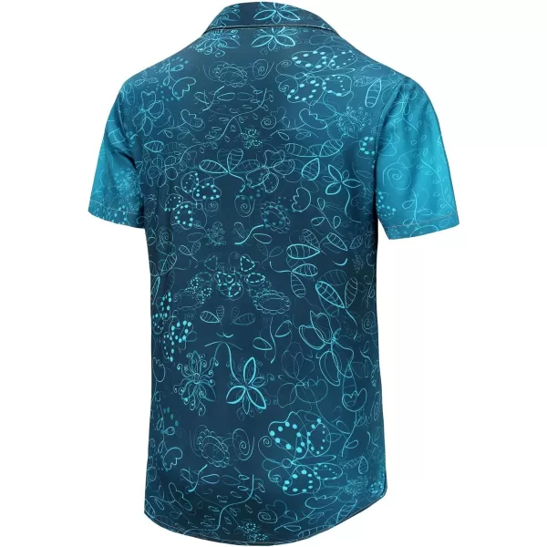 KYKU Funky Hawaiian Shirt for Men Palm Beach Shirts Tropical Vacation Shirts